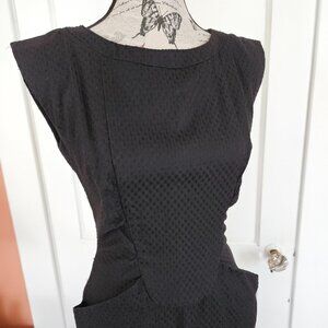 Vintage 60's Black Pencil Dress